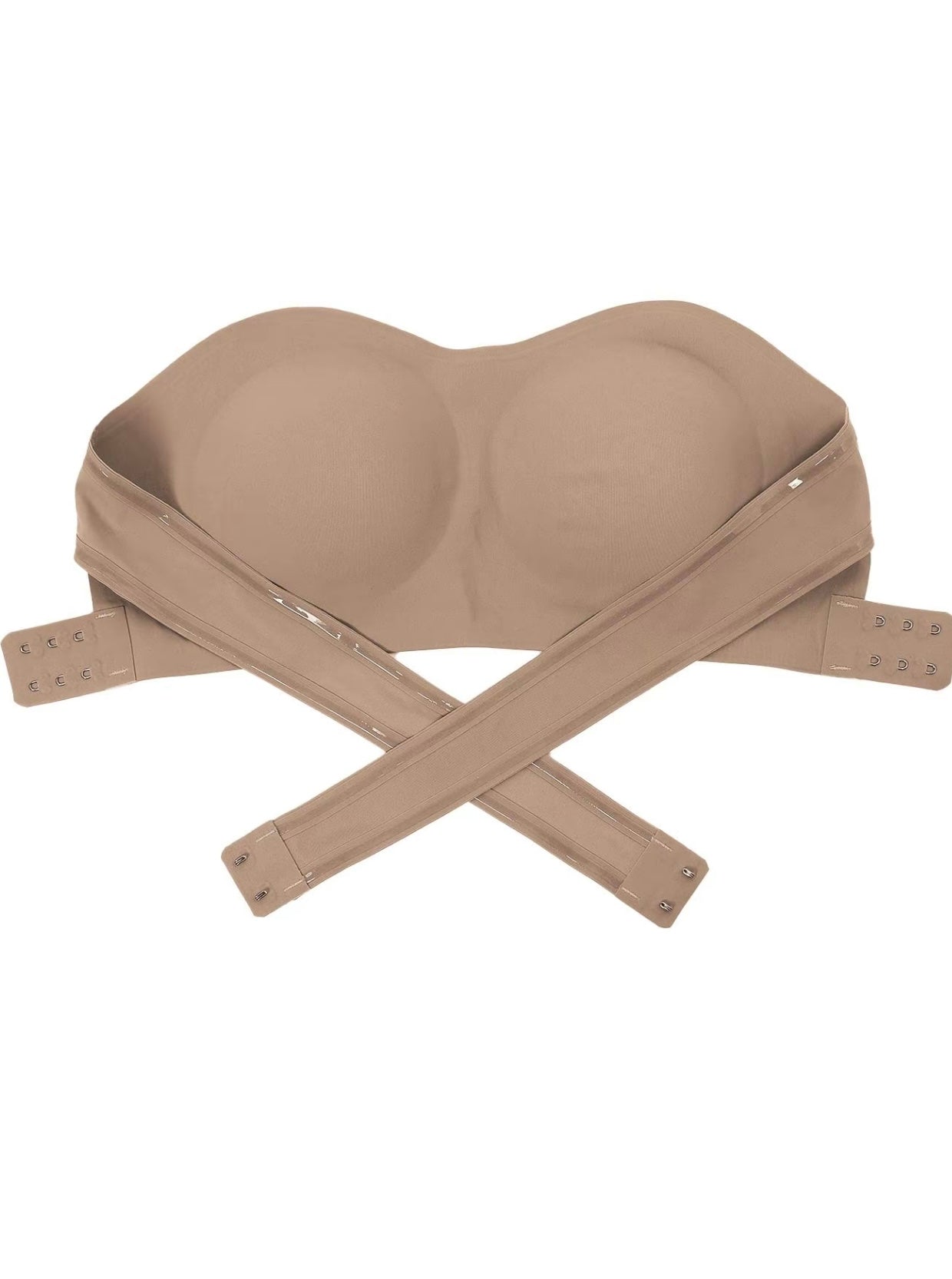 Women's Solid Color Removable Pads
Buckle Side Strapless Bra, Casual Basic Fashionable Wireless Push Up Bra for Daily Wear, Lingerie for All Seasons