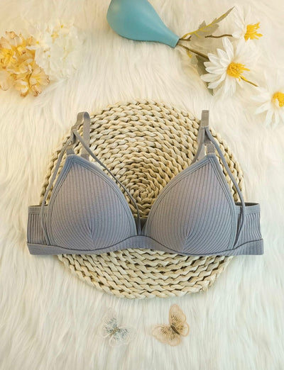 Women’s Wireless Backless Cut-Out Bra – Soft Fit, Adjustable, No Underwire, All-Day Comfort