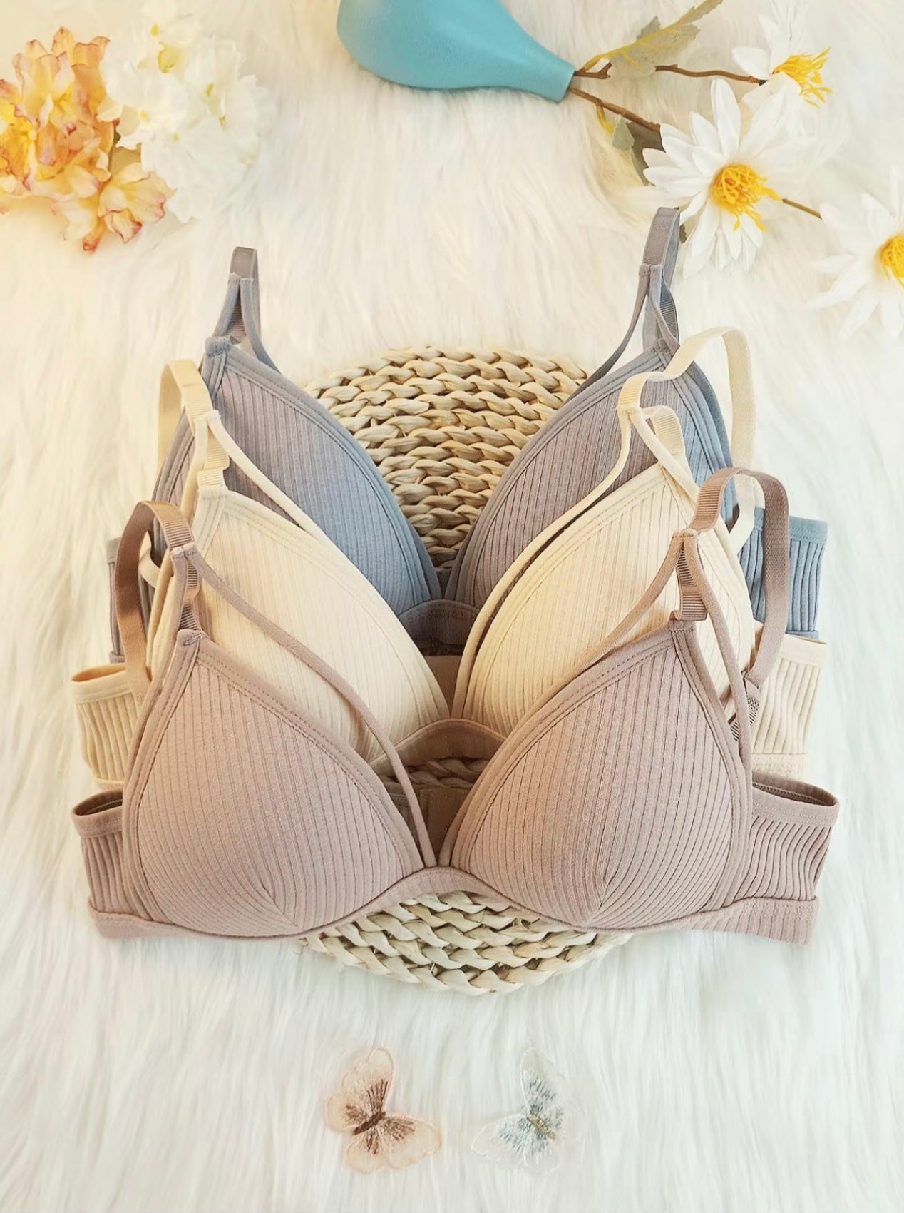 Women’s Wireless Backless Cut-Out Bra – Soft Fit, Adjustable, No Underwire, All-Day Comfort