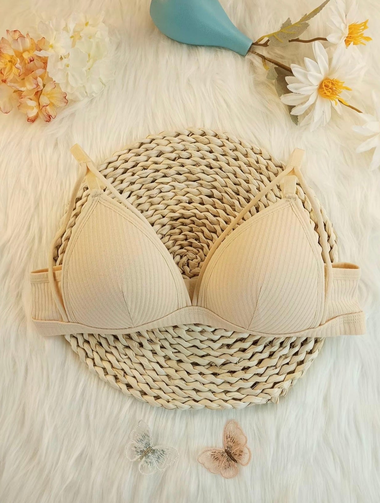 Women’s Wireless Backless Cut-Out Bra – Soft Fit, Adjustable, No Underwire, All-Day Comfort