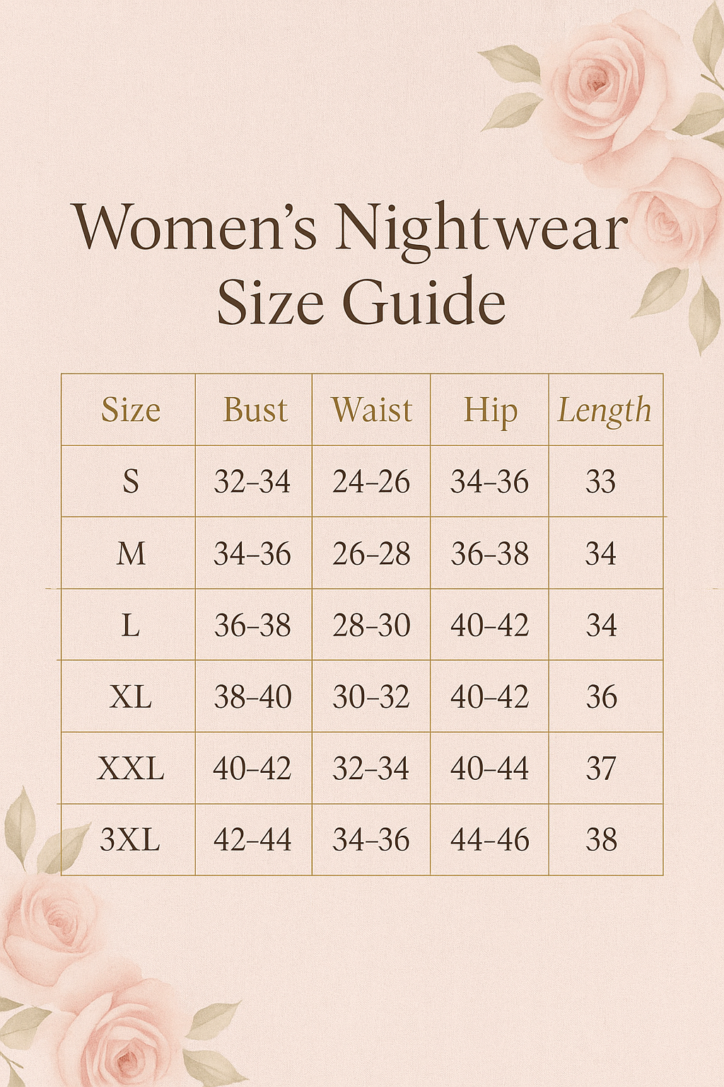 Blush Satin 4-Piece Lace Nightwear Set