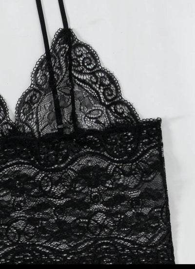 Blush Satin 4-Piece Lace Nightwear Set