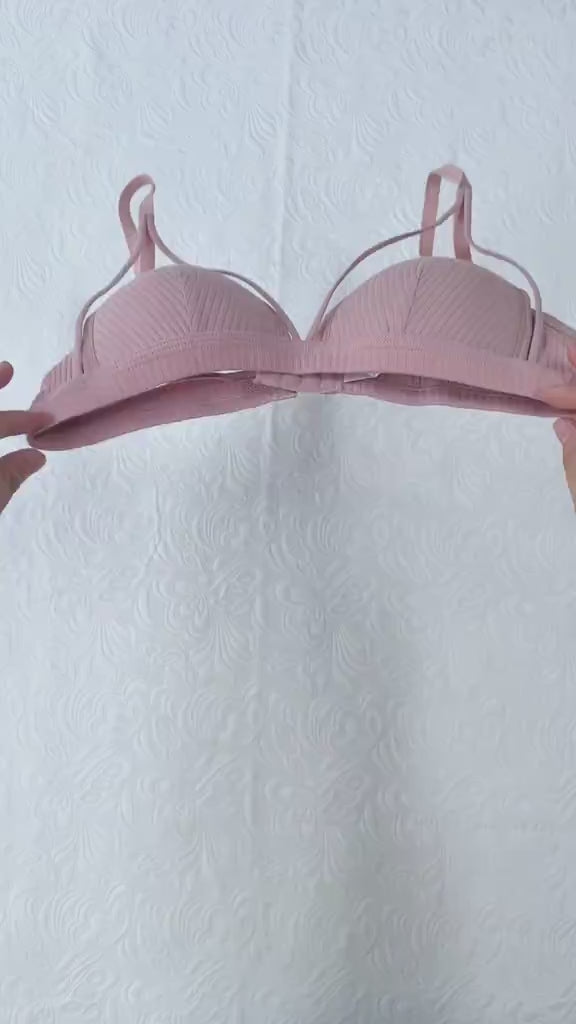 Women’s Wireless Backless Cut-Out Bra – Soft Fit, Adjustable, No Underwire, All-Day Comfort